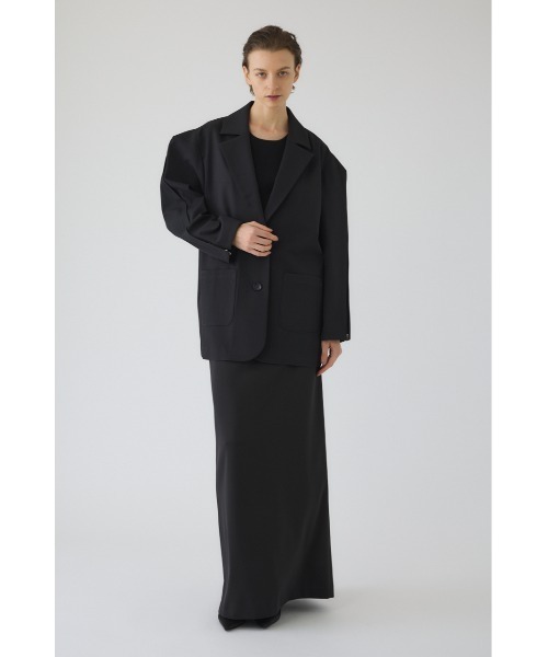 RIM.ARK(リムアーク)の「Open sleeve tailored JK オープン スリーブ テーラード ジャケット(テーラードジャケット・レディース・ブラック/ライトグリーン・FREE)」の4枚目の写真