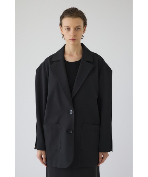 RIM.ARK(リムアーク)の「Open sleeve tailored JK オープン スリーブ テーラード ジャケット(テーラードジャケット・レディース・ブラック/ライトグリーン・FREE)」の5枚目の写真