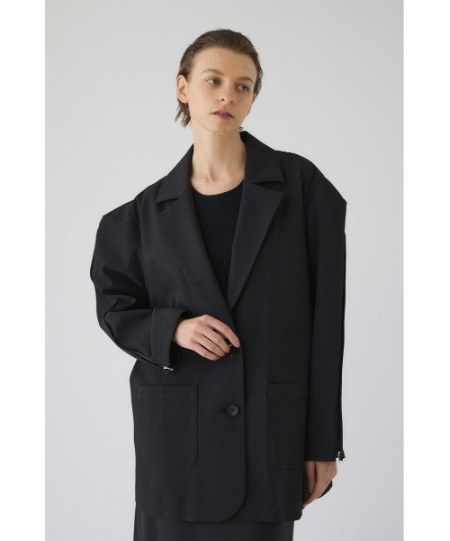 RIM.ARK(リムアーク)の「Open sleeve tailored JK オープン スリーブ テーラード ジャケット(テーラードジャケット・レディース・ブラック/ライトグリーン・FREE)」の6枚目の写真