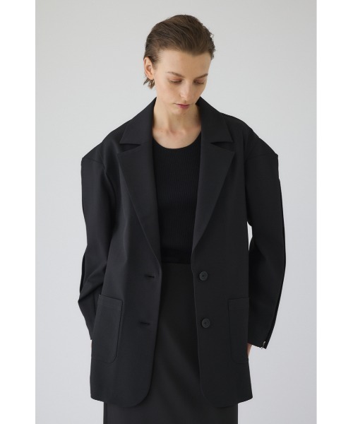 RIM.ARK(リムアーク)の「Open sleeve tailored JK オープン スリーブ テーラード ジャケット(テーラードジャケット・レディース・ブラック/ライトグリーン・FREE)」の7枚目の写真