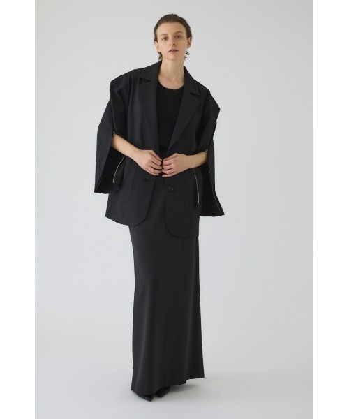 RIM.ARK(リムアーク)の「Open sleeve tailored JK オープン スリーブ テーラード ジャケット(テーラードジャケット・レディース・ブラック/ライトグリーン・FREE)」の9枚目の写真