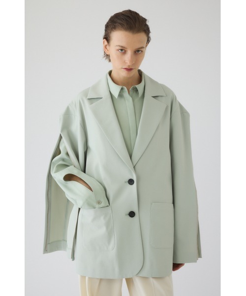 RIM.ARK(リムアーク)の「Open sleeve tailored JK オープン スリーブ テーラード ジャケット(テーラードジャケット・レディース・ブラック/ライトグリーン・FREE)」の19枚目の写真