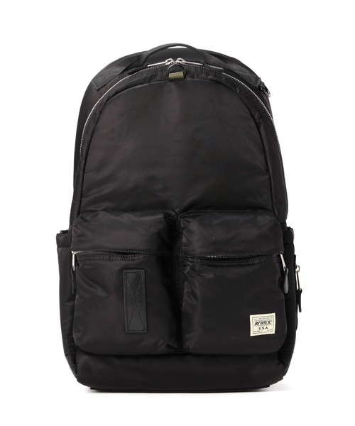 AVIREX（アヴィレックス）の「FLIGHT NYLON BACKPACK / フライト ナイロン バックパック / AVIREX / アヴィレックス（バックパック/リュック・メンズ・その他10/ブラック・F）」の4枚目の写真