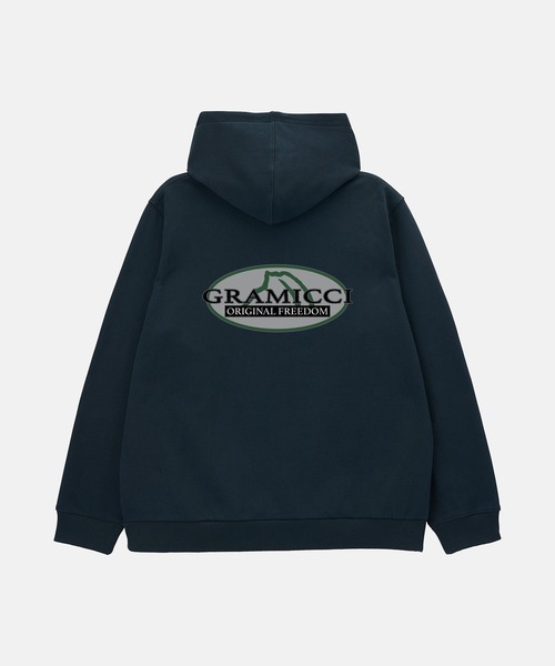 Gramicci（グラミチ）の「HALF DOME HOODED SWEATSHIRT｜ハーフドームフーデッドスウェットシャツ（パーカー・メンズ・レッド/ヘザーグレー/ブラック・S/M/XL/XXL/L）」の12枚目の写真