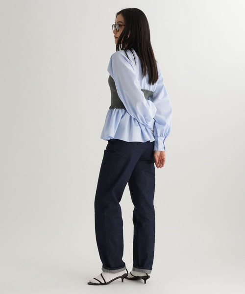 studio CLIP（スタディオクリップ）の「【daily CLIP】ハイウエストスリムデニム（デニムパンツ・レディース・ライトブルー/ネイビー・MEDIUM/SMALL）」の15枚目の写真