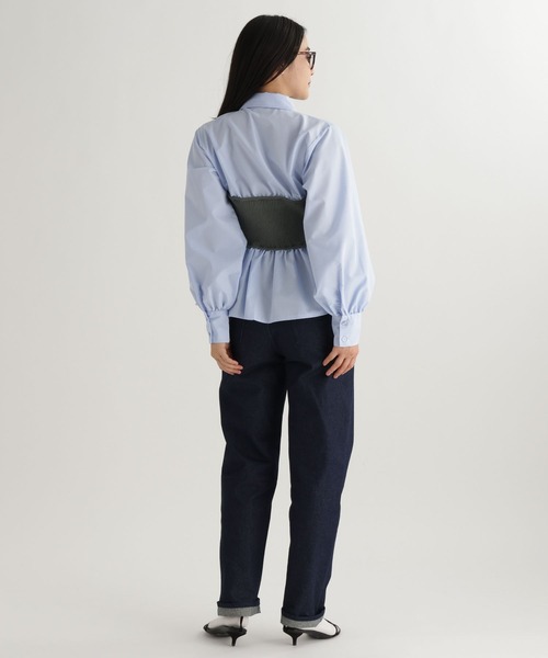 studio CLIP（スタディオクリップ）の「【daily CLIP】ハイウエストスリムデニム（デニムパンツ・レディース・ライトブルー/ネイビー・MEDIUM/SMALL）」の14枚目の写真