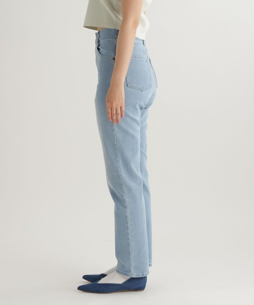 studio CLIP（スタディオクリップ）の「【daily CLIP】ハイウエストスリムデニム（デニムパンツ・レディース・ライトブルー/ネイビー・MEDIUM/SMALL）」の12枚目の写真