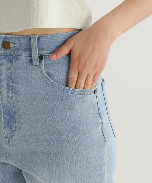 studio CLIP（スタディオクリップ）の「【daily CLIP】ハイウエストスリムデニム（デニムパンツ・レディース・ライトブルー/ネイビー・MEDIUM/SMALL）」の9枚目の写真