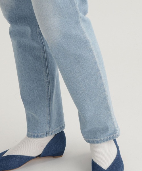 studio CLIP（スタディオクリップ）の「【daily CLIP】ハイウエストスリムデニム（デニムパンツ・レディース・ライトブルー/ネイビー・MEDIUM/SMALL）」の7枚目の写真