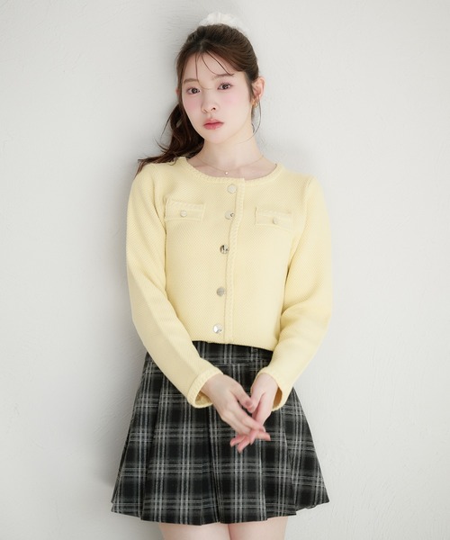 カーディガン sheller  Gold Button Knit Jacket Gold Button Knit Jacket – shéller / シェリエ
