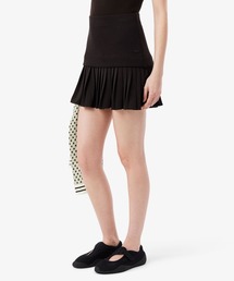 LACOSTE | レイヤード切り替えプリーツミニスカート(スカート)