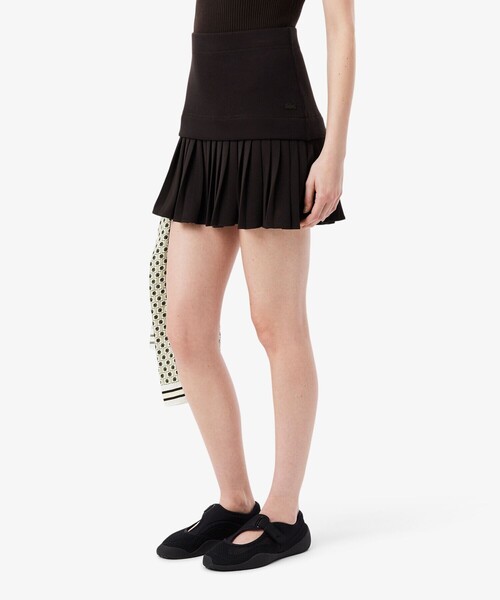 LACOSTE（ラコステ）の「レイヤード切り替えプリーツミニスカート（スカート・レディース・ブラウン・40/38/36/34）」の3枚目の写真