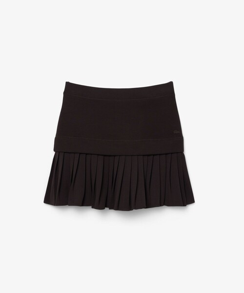 LACOSTE（ラコステ）の「レイヤード切り替えプリーツミニスカート（スカート・レディース・ブラウン・40/38/36/34）」の5枚目の写真