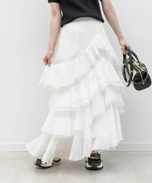RANDA（ランダ）の「シアーティアードフレアスカート（スカート）」