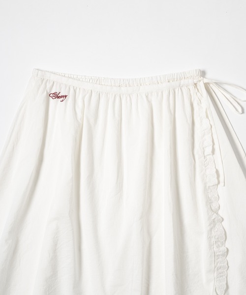 chernyy(チェルニー)の「Indian cotton wrapping apron skirt / インドコットンラッピングエプロンスカート(スカート・レディース・アイボリー・LARGE/MEDIUM/SMALL)」の13枚目の写真