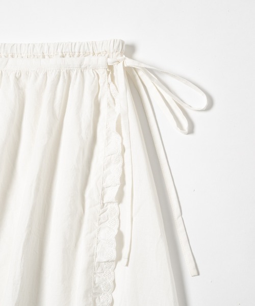 chernyy(チェルニー)の「Indian cotton wrapping apron skirt / インドコットンラッピングエプロンスカート(スカート・レディース・アイボリー・LARGE/MEDIUM/SMALL)」の15枚目の写真