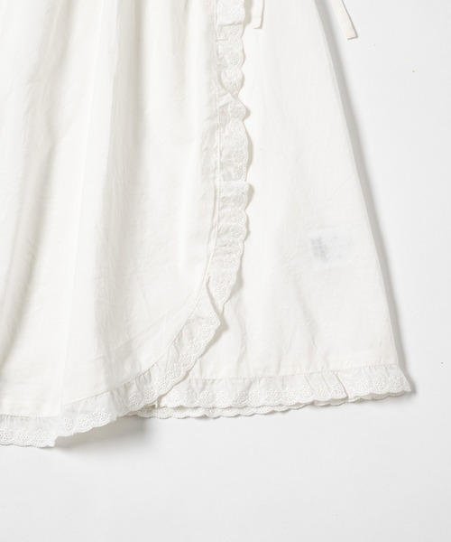 chernyy(チェルニー)の「Indian cotton wrapping apron skirt / インドコットンラッピングエプロンスカート(スカート・レディース・アイボリー・LARGE/MEDIUM/SMALL)」の16枚目の写真