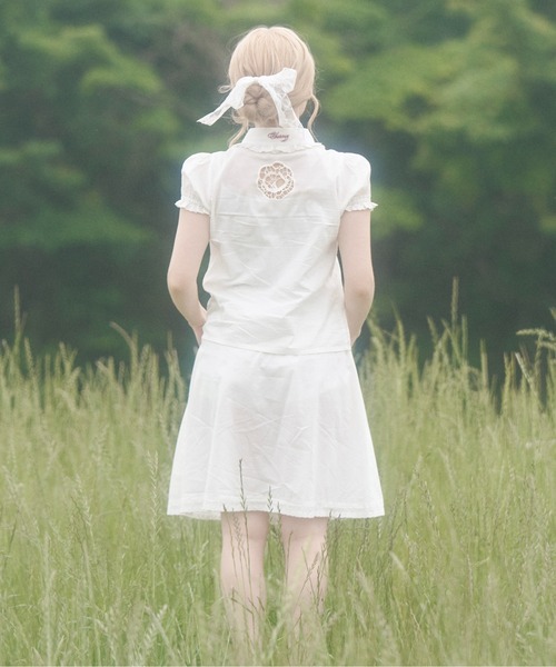 chernyy(チェルニー)の「Indian cotton wrapping apron skirt / インドコットンラッピングエプロンスカート(スカート・レディース・アイボリー・LARGE/MEDIUM/SMALL)」の4枚目の写真