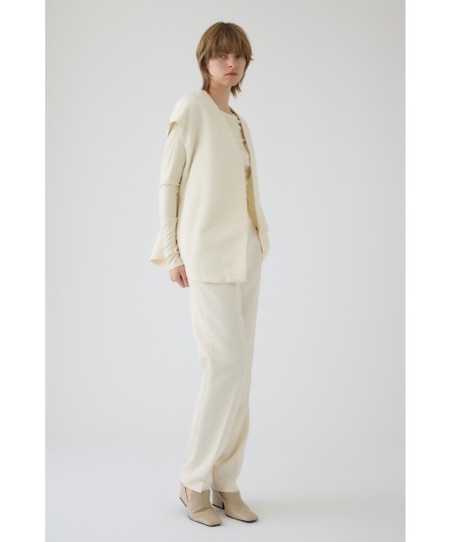 RIM.ARK（リムアーク）の「【PRE ORDER】Glossy JQ shape vest グロッシージャガード シェイプ ベスト（ベスト・レディース・ブラック/アイボリー・FREE）」の11枚目の写真