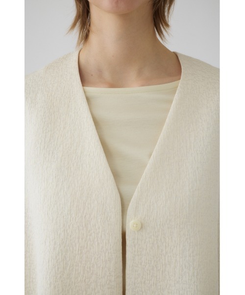 RIM.ARK（リムアーク）の「【PRE ORDER】Glossy JQ shape vest グロッシージャガード シェイプ ベスト（ベスト・レディース・ブラック/アイボリー・FREE）」の19枚目の写真