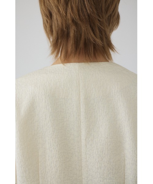 RIM.ARK（リムアーク）の「【PRE ORDER】Glossy JQ shape vest グロッシージャガード シェイプ ベスト（ベスト・レディース・ブラック/アイボリー・FREE）」の20枚目の写真