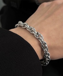 B.I.D.（ビーアイディー）の「《Bz》シルバーボリュームチェーンブレスレット/メンズ(T3)（ブレスレット）」