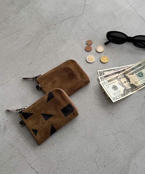 CANAL JEAN（キャナルジーン）の「choice_cnl　スウェードミニウォレット（財布・レディース・キャメル・ONE SIZE）」の5枚目の写真