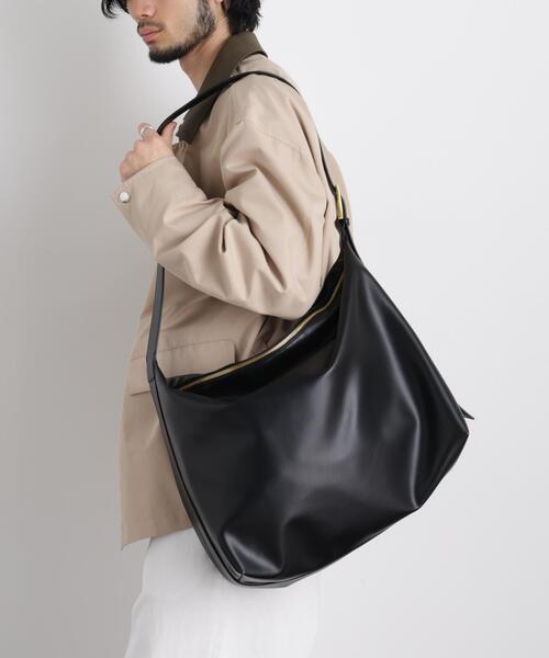 NANO universe（ナノユニバース）の「｢WARP PRINT｣ ライニング フェイクレザーショルダー（ショルダーバッグ・メンズ・ブラウン/ブラック・F）」の16枚目の写真