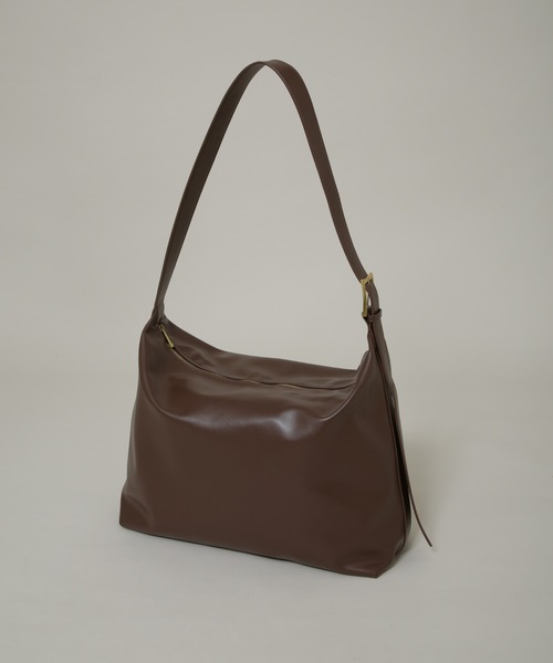 NANO universe（ナノユニバース）の「｢WARP PRINT｣ ライニング フェイクレザーショルダー（ショルダーバッグ・メンズ・ブラウン/ブラック・F）」の2枚目の写真