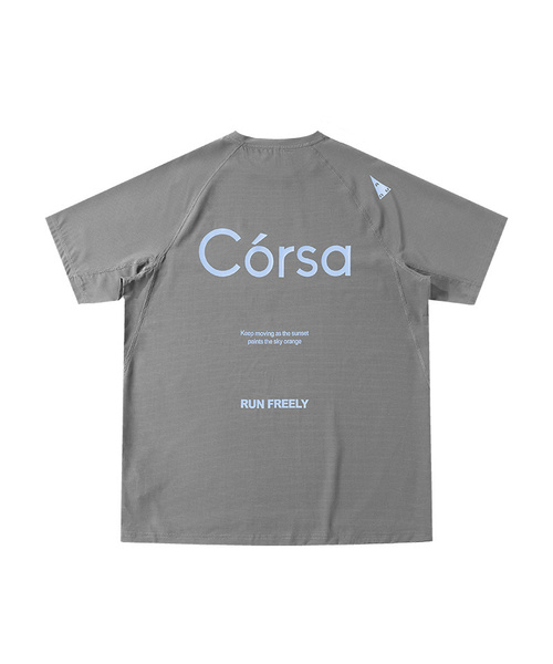 BUTTON SEOUL（ボタンソウル）の「コルサコットンスティッチラグランランニングショートスリーブ(5 COLORS)（Tシャツ/カットソー・メンズ・ブラック/グレー/イエロー/アイボリー/バーガンディー・MEDIUM/LARGE/X-LARGE）」の3枚目の写真