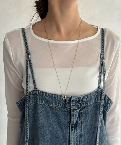 DouDou（ドゥドゥ）の「センタープレスデニムサロペット（つなぎ/オールインワン・レディース・ブルー・38/36）」の20枚目の写真