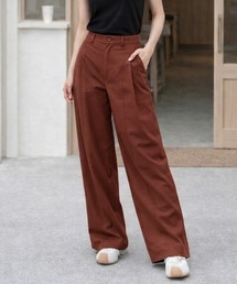 センターパネルワイドパンツ