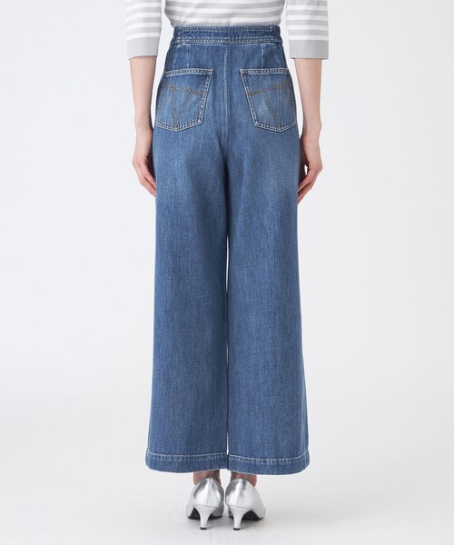 TRANS WORK(トランスワーク)の「【ウォッシャブル】ブレンドデニムパンツ(デニムパンツ・レディース・ネイビー/ブルー系その他2・40/38)」の9枚目の写真