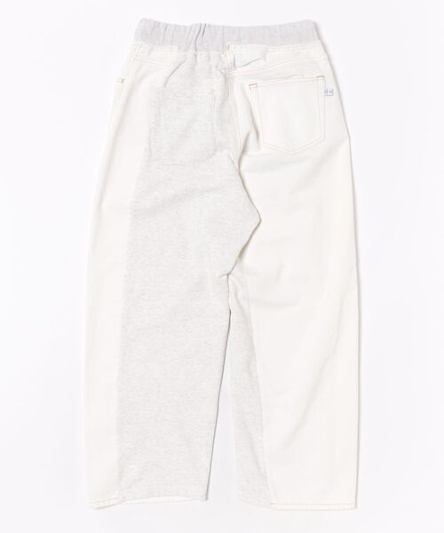 STYLISE（スタイライズ）の「【FACETASM】DENIM MERGING SWEAT PANTS / ホワイト×ホワイト [MYK-PT-08]（スウェットパンツ・レディース・ホワイト・M/S）」の11枚目の写真