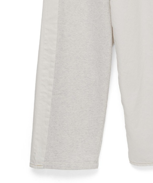 STYLISE（スタイライズ）の「【FACETASM】DENIM MERGING SWEAT PANTS / ホワイト×ホワイト [MYK-PT-08]（スウェットパンツ・レディース・ホワイト・M/S）」の7枚目の写真