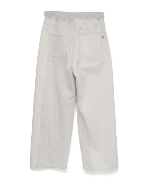 STYLISE（スタイライズ）の「【FACETASM】DENIM MERGING SWEAT PANTS / ホワイト×ホワイト [MYK-PT-08]（スウェットパンツ・レディース・ホワイト・M/S）」の9枚目の写真