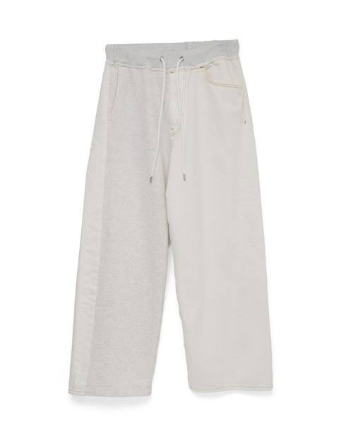 STYLISE（スタイライズ）の「【FACETASM】DENIM MERGING SWEAT PANTS / ホワイト×ホワイト [MYK-PT-08]（スウェットパンツ・レディース・ホワイト・M/S）」の10枚目の写真