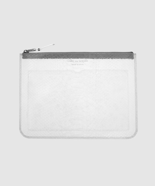 TRANSPARENT SNAKE】LARGE ZIP POUCH（財布）｜Wallet COMME des