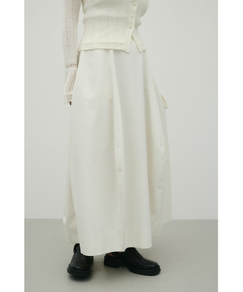 STYLEMIXER(スタイルミキサー)の「ヘムバルーンスカート(スカート・レディース・ブラック/ホワイト/ベージュ・SMALL/MEDIUM)」の7枚目の写真