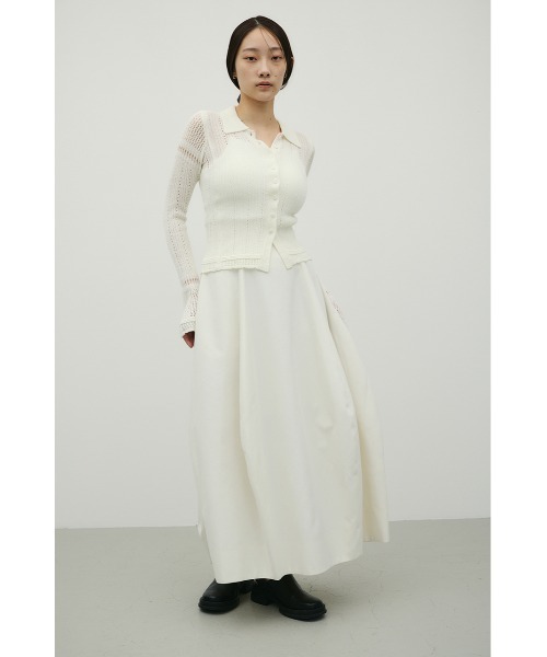 STYLEMIXER(スタイルミキサー)の「ヘムバルーンスカート(スカート・レディース・ブラック/ホワイト/ベージュ・SMALL/MEDIUM)」の4枚目の写真