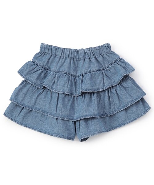 Seraph(セラフ)の「ティアードショートパンツ(その他パンツ・キッズ・サックスブルー/ブラック/その他3/オフホワイト・90/80/140/130/120/110/100)」の12枚目の写真