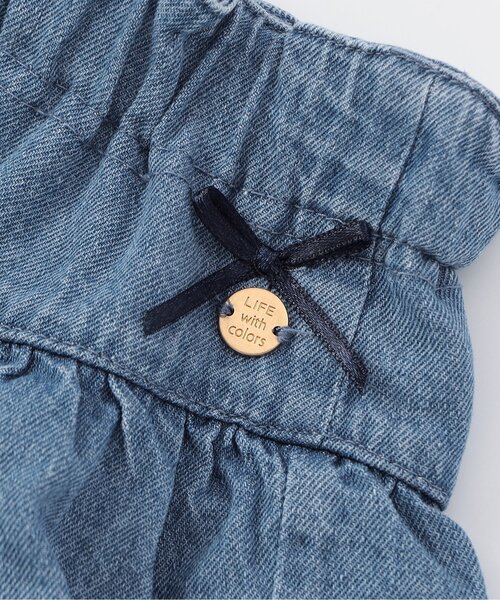 Seraph(セラフ)の「ティアードショートパンツ(その他パンツ・キッズ・サックスブルー/ブラック/その他3/オフホワイト・90/80/140/130/120/110/100)」の17枚目の写真