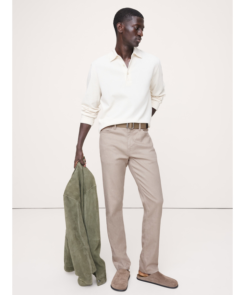 Banana Republic（バナナリパブリック）の「SLIM LINEN TRAVELER PANT（その他パンツ・メンズ・インディゴブルー/ライトベージュ/ピンク/ブラウン/ベージュ/ホワイト・31W 30L/30W 30L/29W 30L/34W 30L/33W 30L/28W 30L/32W 30L）」の4枚目の写真
