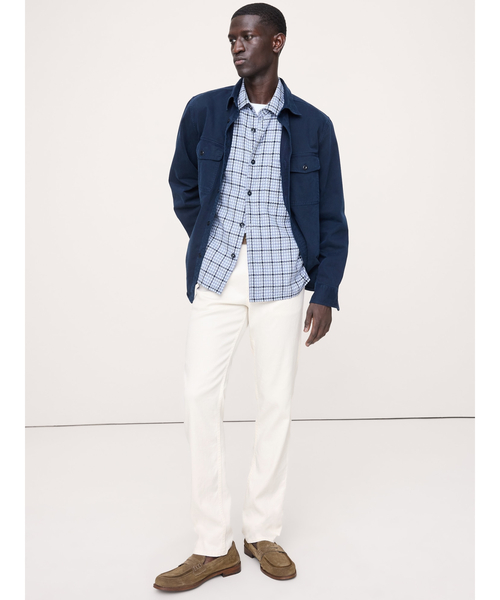 Banana Republic（バナナリパブリック）の「SLIM LINEN TRAVELER PANT（その他パンツ・メンズ・インディゴブルー/ライトベージュ/ピンク/ブラウン/ベージュ/ホワイト・31W 30L/30W 30L/29W 30L/34W 30L/33W 30L/28W 30L/32W 30L）」の2枚目の写真