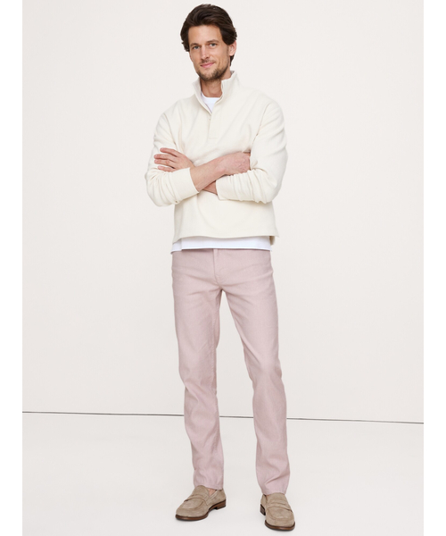Banana Republic（バナナリパブリック）の「SLIM LINEN TRAVELER PANT（その他パンツ・メンズ・インディゴブルー/ライトベージュ/ピンク/ブラウン/ベージュ/ホワイト・31W 30L/30W 30L/29W 30L/34W 30L/33W 30L/28W 30L/32W 30L）」の6枚目の写真