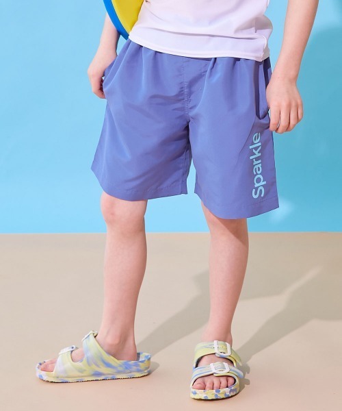 devirock（デビロック）の「ウエストがワンタッチで調整できる ネオンカラー UVカット サーフパンツ水着（水着・キッズ・ブラック系/ブルー系1/パープル系/ネイビー系/グリーン系1/ブルー系2/グリーン系3/グリーン系2/オレンジ系・110cm/100cm/160cm/150cm/140cm/130cm/120cm）」の8枚目の写真