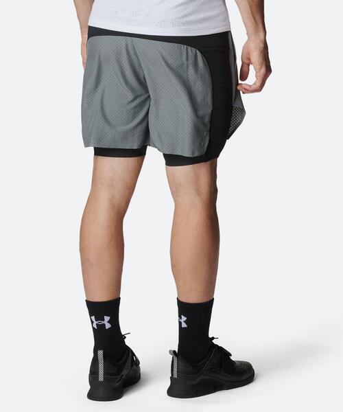 UNDER ARMOUR(アンダーアーマー)の「UAハイブリッド トレイン エリート ショーツ(トレーニング/メンズ)(その他パンツ・メンズ・イエロー系・2XL/XL/S/M/L)」の2枚目の写真