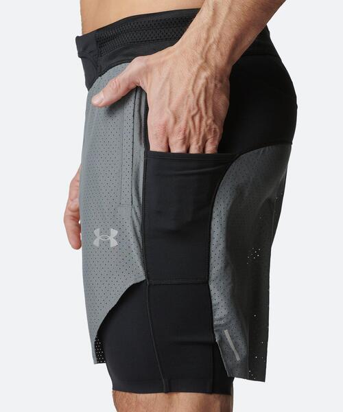 UNDER ARMOUR(アンダーアーマー)の「UAハイブリッド トレイン エリート ショーツ(トレーニング/メンズ)(その他パンツ・メンズ・イエロー系・2XL/XL/S/M/L)」の4枚目の写真