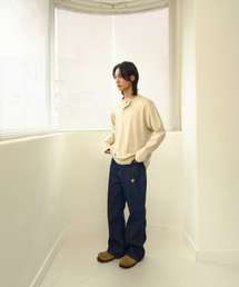 NOSCOULEURS（ノクルールズ）の「UL LS T-SHIRT 03 BEIGE（Tシャツ/カットソー）」