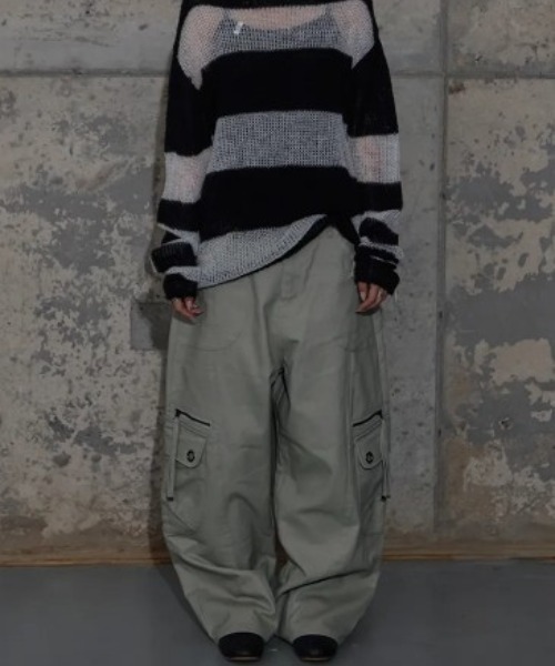 FANCY CLUB(ファンシークラブ)の「◇FANCYCLUB◇ブランド直輸入正規品/クロス ポケット カーゴ パンツ CROSS POCKET CARGO PANTS(カーゴパンツ・レディース・ライトカーキ/ブラック/ピンクベージュ・M/S)」の4枚目の写真